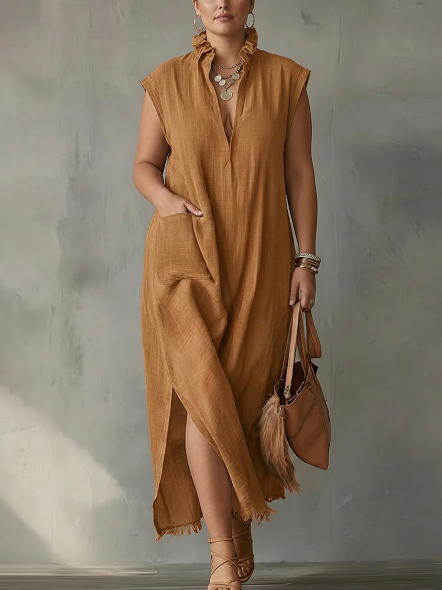 Elara | Abito Maxi Plissettato Primavera