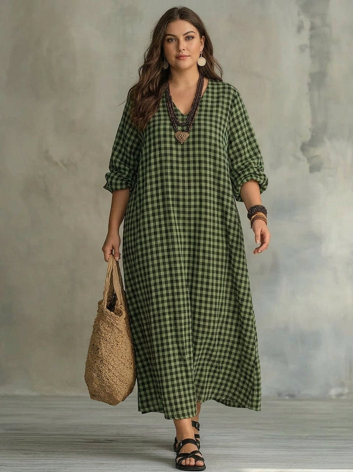 Mila | Vestito Maxi a Quadri