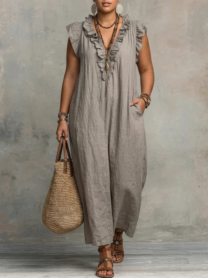 Gioia | Abito Lungo Boho con Volant