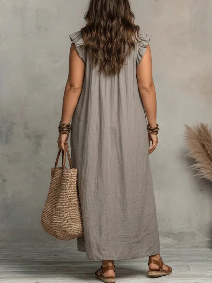 Gioia | Abito Lungo Boho con Volant