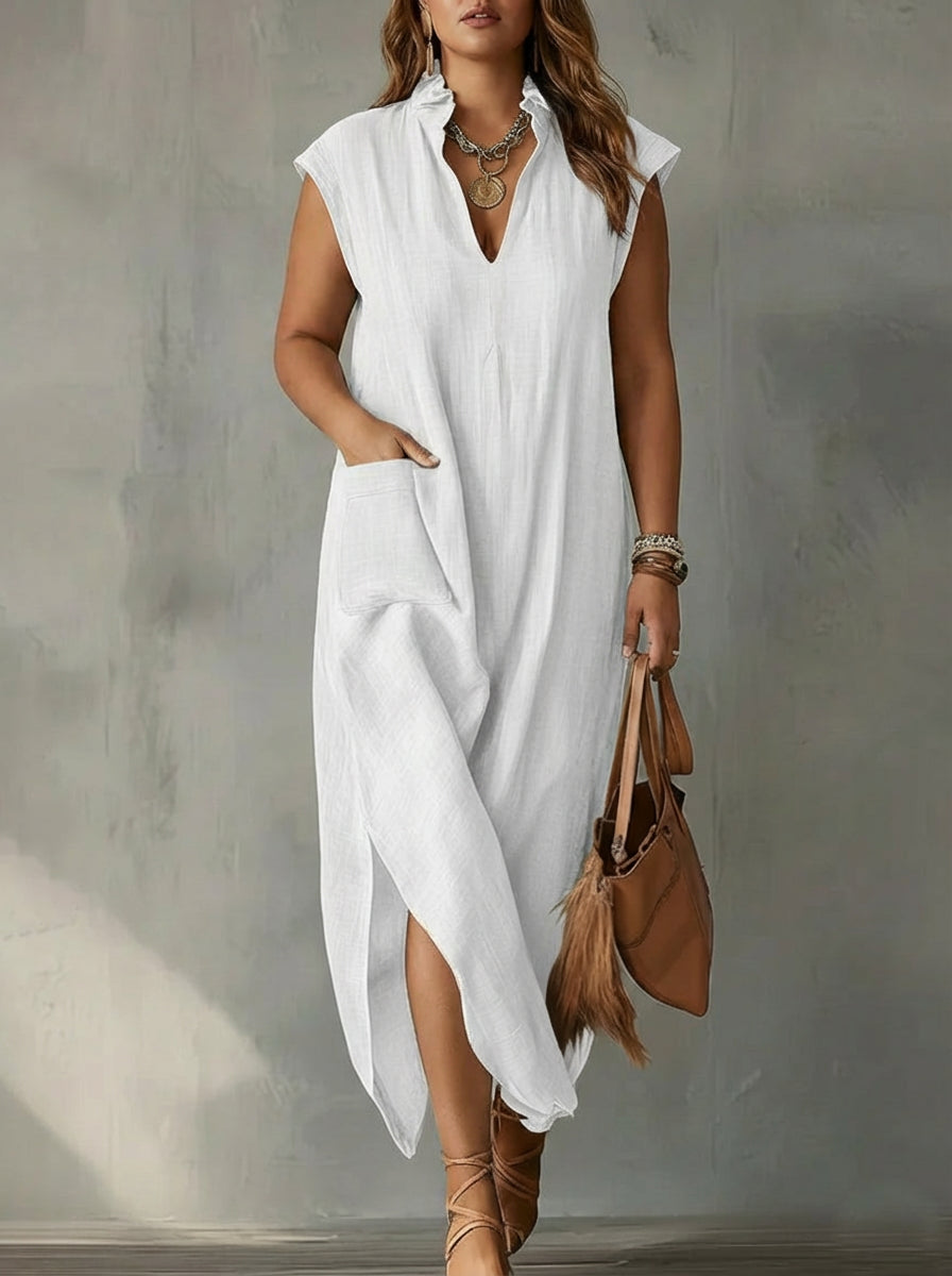 Elara | Abito Maxi Plissettato Primavera