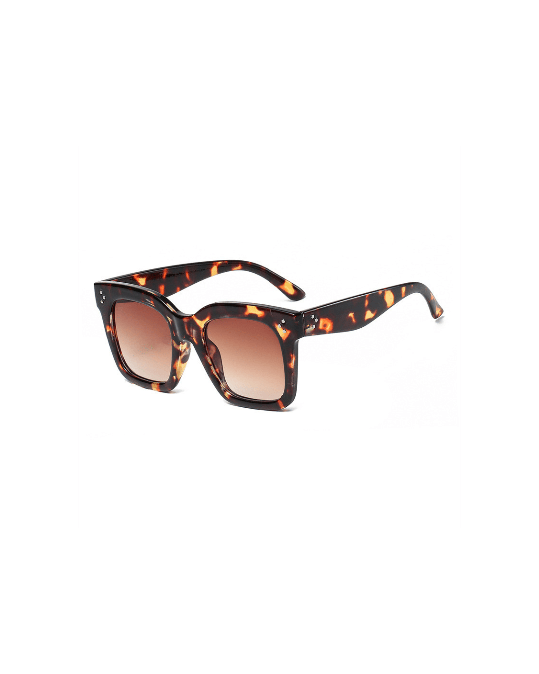 Occhiali da sole, forma quadrata con dettagli a borchie, acetato, Donna